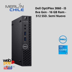 PC Dell Optiplex 3060 Mini | Intel Core i5 8va Gen | 16GB Ram | 480GB SSD