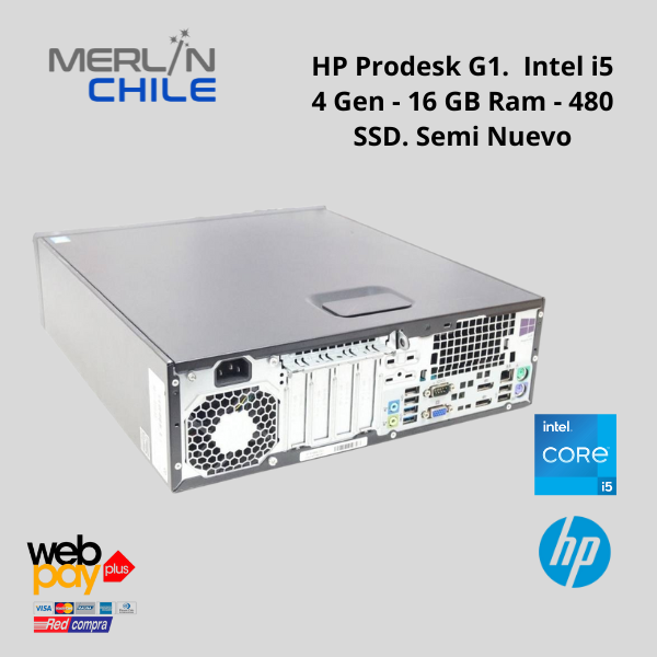 PC HP Prodesk G1. | Intel i5 4ta Gen | 16GB Ram | 480 SSD